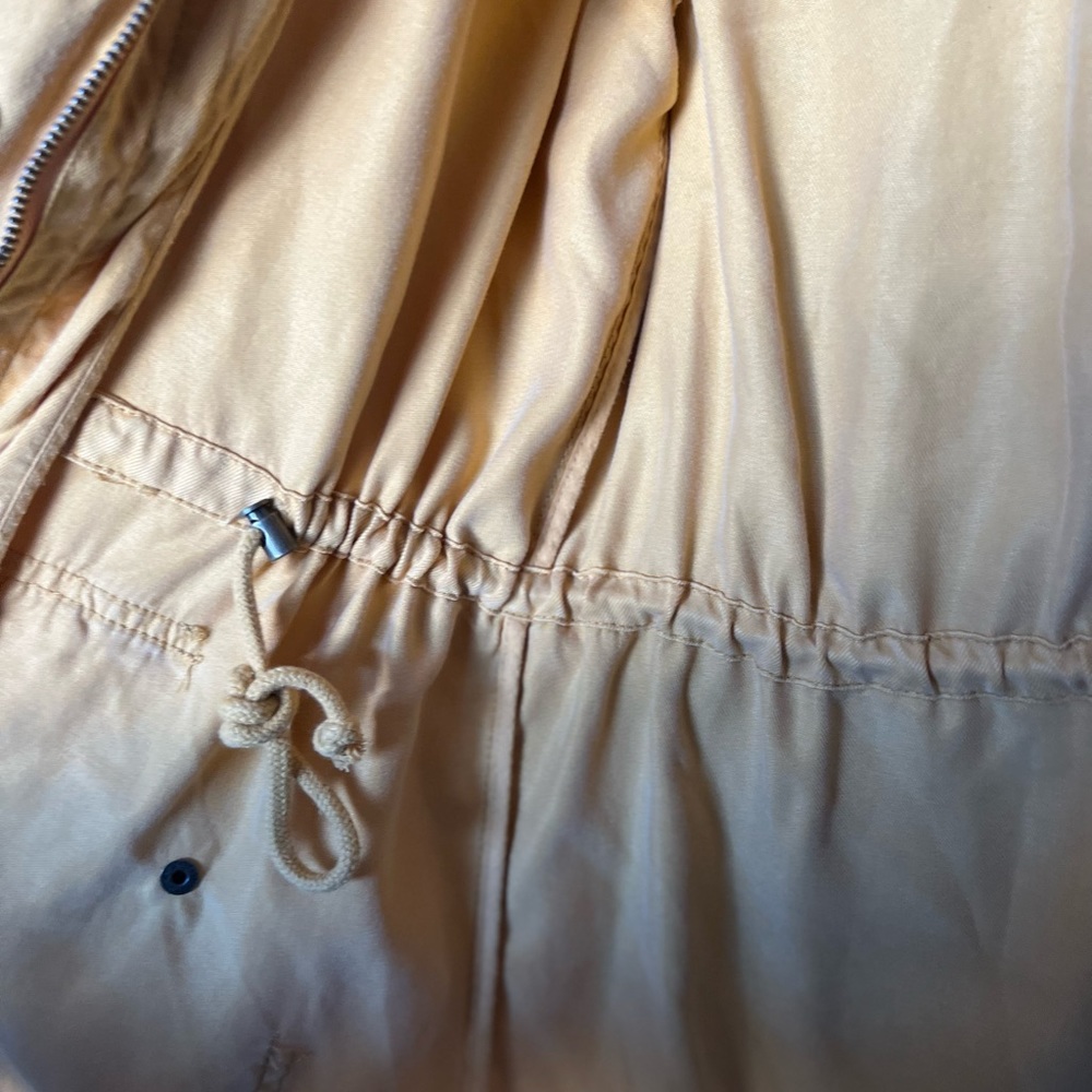 Utility Jacket Trench Coat mustard yellow cargo jacket - Picture 12 of 16